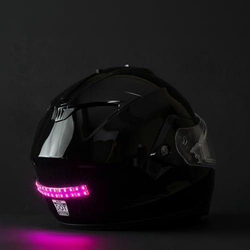 BITEHARDER Snowmobile Helmet Safety Light, Pink