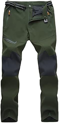 MAGCOMSEN Men's Snow Ski Winter Pants Waterproof Hiking Fleece Lined Pants