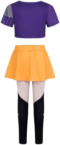 Pop Star Costume Kids Girls Stage Outfit Halloween Costumes with Accessory