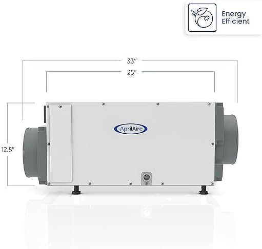 AprilAire E070 Pro Dehumidifier Bundle - 70 Pint Whole House Dehumidifier - Full Complete Kit - Crawl Spaces, Basements, Whole Homes, Commercial up to 2,800 sq. ft - 5 Year Warranty Included