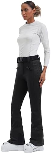 GSOU SNOW Womens Slim Ski Pants Waterproof Snow Pants Insulated