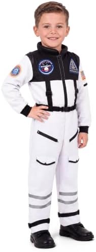 Spooktacular Creations Astronaut Costume with Helmet, Space Suit for Toddler, Kids Astronaut Halloween Costume for Cosplay