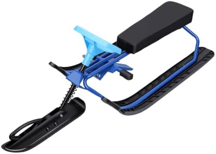 Kids Snow Sled with Steering Wheel for Winter Sports