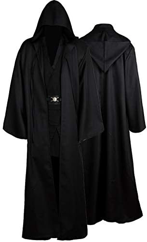 Laku Tunic Costume Men's Hooded Robe Full Set Halloween Cosplay Cloak Set