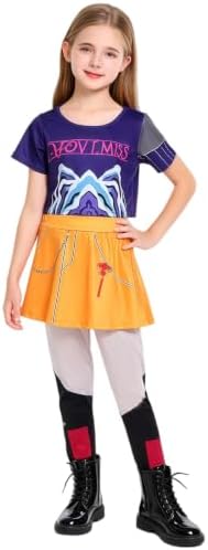 Girls Pop Star Heroine Costume Kids Halloween Fantasy Stage Cosplay