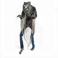 7FT Animated Halloween Werewolf Decoration - Gray