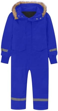 YRAETENM Snow Suit for Kids Boys Girls One Piece Snowsuit Girls and Boys Waterproof Insulated Winter Jumpsuit Coveralls