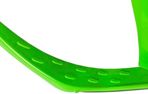 Snow Sled for Kids - SnowCruise Sledge - Toboggan with Pull Rope, Backrest and Safety Belt; Outdoor Plastic Winter Sleigh for Toddlers & Kids