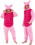 Funziez! Slim Fit Adult Onesie - Animal Costume - Plush Unisex Halloween One Piece Cosplay Suit for Women and Men