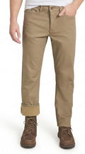 Weatherproof Vintage Fleece Lined Pants Men's - Regular Fit | Soft & Warm, Cold Weather Insulated Canvas Winter Pants for Men