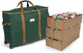 Covermates Rolling Adjustable Ornament Storage Bag, 25.5"W x 13"D x 18.5"H