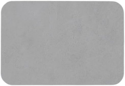 TYUU Bathroom Mat Quick Dry, Bathroom Rugs Non Slip Washable Thin Absorbent Bath Mat Fits Under Door Bathroom Floor Mat Perfect for Bath, Shower, or Sink 16"x24" Light Grey