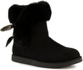 Juicy Couture Women's Slip On Winter Snow Boots Warm & Insulated Fur Lining Comfortable Fashion Booties