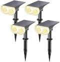 Linkind Solar Lights Outdoor Waterproof LED Spotlights Warm White 4 Pack