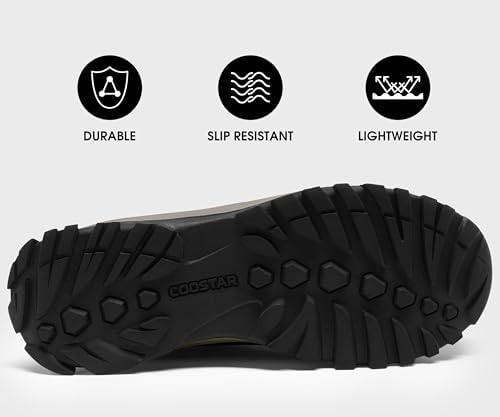 Coostar Mens Winter Boots Insulated Waterproof Snow Boot