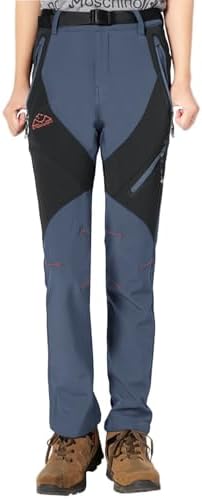 Rdruko Women's Snow Pants Waterproof Insulated Fleece Thermal Ski Hiking Snowboard Pants
