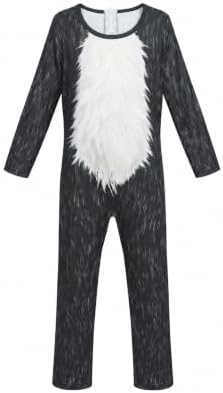 Kids Cat Hat Costume Scary Creepy Realistic Jumpsuit Mask Boys Girls