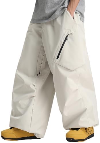 GSOU SNOW Womens Mens Snowboard Pants Baggy Snow Ski Pants for Snowsports