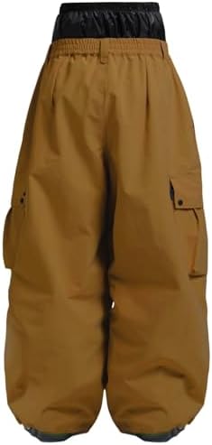 GSOU SNOW Women Men Baggy Snowboard Pants Ski Snow Pants Waterproof