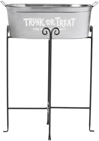 Let's Make Memories Halloween Beverage Tub & Stand, Spooky Trunk or Treat