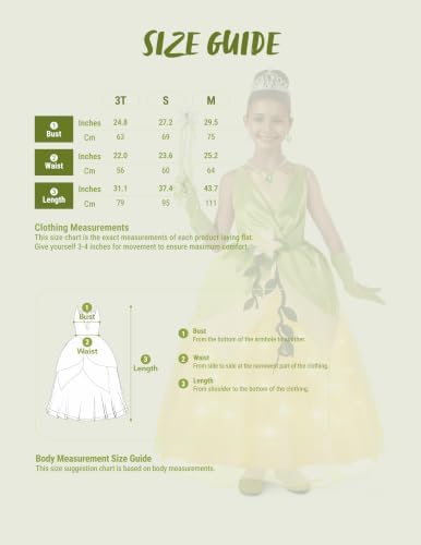 Spooktacular Creations Halloween Girls Frog Princess Dress, Green Fairy Costume for Kids, Fancy Dress for Birthday, Cosplay