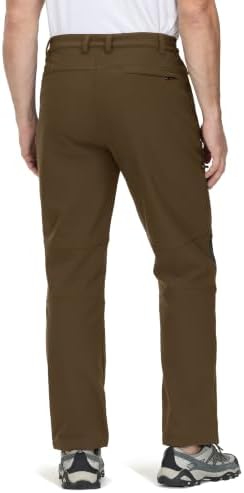 TACVASEN Men's Winter Snow Ski Pants Fleece Lined Waterproof Hiking Work