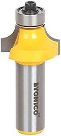 YONICO 13162 1/4-Inch Radius Round Over Edge Forming Router Bit 1/2-Inch Shank