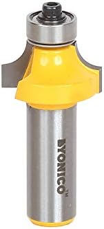 YONICO 13162 1/4-Inch Radius Round Over Edge Forming Router Bit 1/2-Inch Shank