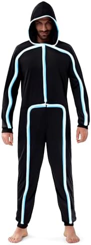 Spooktacular Creations Halloween Costume Adult Glow in the Dark Costume Men