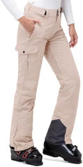 33,000ft Women's Insulated Snow Pants Waterproof Ski with Boot Gaiters