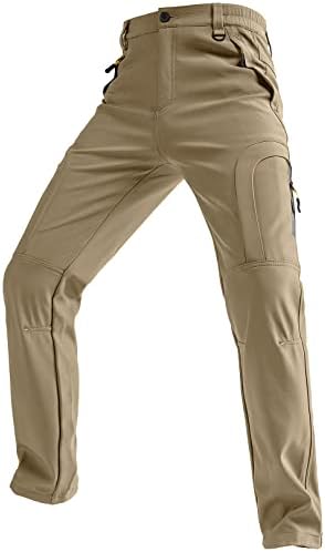 Men's hiking Snow Pants Skiing Winter Insulated Fleece lined Outdoor Water Repellent camping,walking,fishing