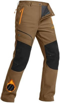 TACVASEN Men's Snow Ski Pants Winter Fleece Lined Water Resistant Insulated