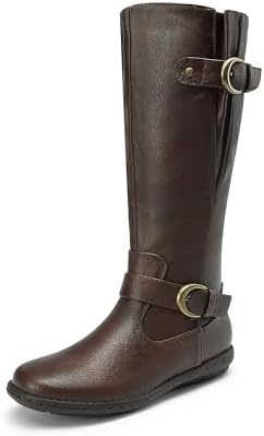 DREAM PAIRS Women's Faux Fur-Lined Knee High Winter Boots Fall Tall Boots