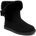 Juicy Couture Women's Slip On Winter Snow Boots Warm & Insulated Fur Lining Comfortable Fashion Booties
