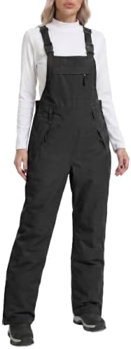 DAFENGEA Women's Ski Snow Bibs Adjustable Straps Overalls
