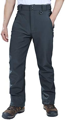 Outdoor Ventures Men's Fleece Lined Ski Snow Pants Waterproof Insulated