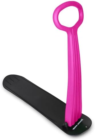 Slippery Racer Kid's Lightweight Compact Foldable Cold Resistant Downhill Outdoor Winter Ski Scooter Snow Sled for Children 4 Years and Up (Pink, 3)