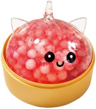 Halloween Squishies Toys with Steamer，Slow-Rise Basket Stuffer Party Favors,Halloween Dumplings for Relieve Stress, (4)