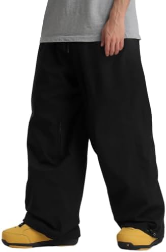 GSOU SNOW Mens Womens Baggy Snowboard Pants Loose Fit Ski Snow Pants