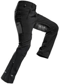 Moosehill Men's Fleece-Lined Snow Pants: Zippered Inner-Thigh Vents