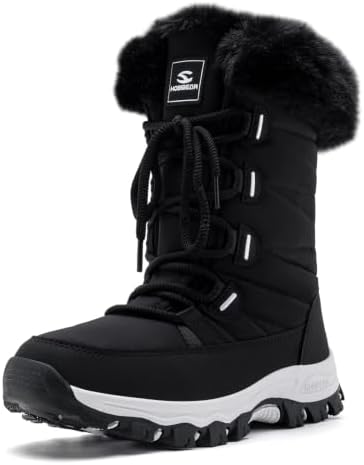 HOBIBEAR Women's Snow Boots Water Resistant Winter Shoes