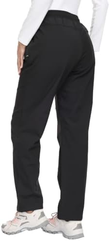 Womens Snow Ski Pants Waterproof Windproof Fleece Lined Warm Hiking Insulated Pants