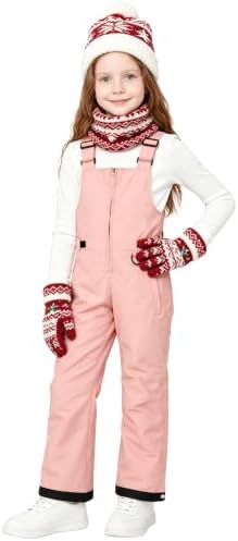 Wantdo Kids Snow Pants Boys & Girls Waterproof Insulated Ski Bib Overalls