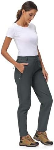 YSENTO Women's Hiking Pants Fleece Lined Winter Snow Ski Insulated Utility Work