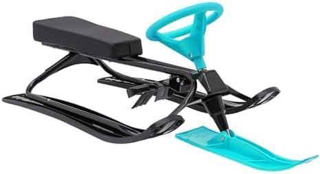 Kids Snow Sled Green, Winter Sled for Children, Outdoor Snow Slider