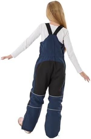 GSOU SNOW Kids Snow Bibs Girls Boys Snow Pants Ski Bibs Overalls(3-16Years)