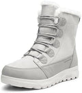 DREAM PAIRS Women's Winter Snow Boots Lace Up Warm Comfortable Faux Fur Lining Outdoor Ankle Booties