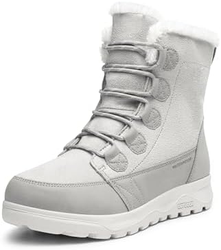 DREAM PAIRS Women's Winter Snow Boots Lace Up Warm Comfortable Faux Fur Lining Outdoor Ankle Booties