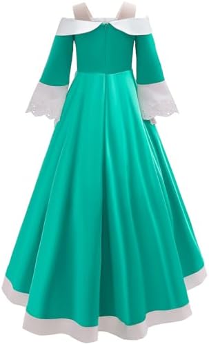 Princess Rosalina Costume for Girls One Shoulder Fancy Dress Gowns with Accessories