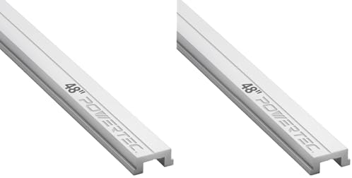POWERTEC 71146 Miter T-Bar, 48-Inch, Grey (Pack of 2)